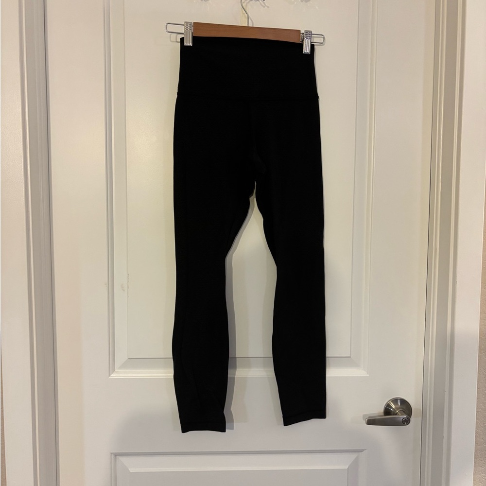 Lululemon Athletica Black Patterned Legging